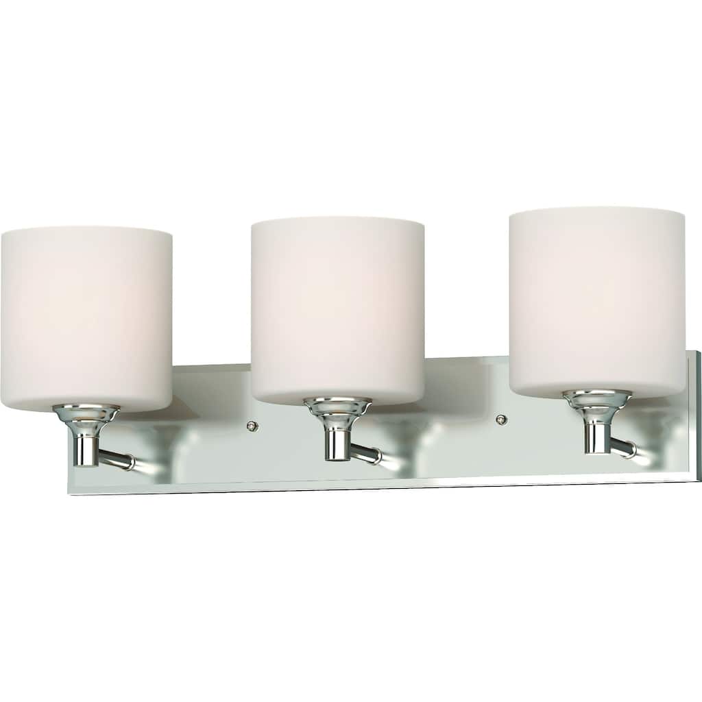 Volume Lighting Milena 3-Light Indoor Brushed Nickel Vanity