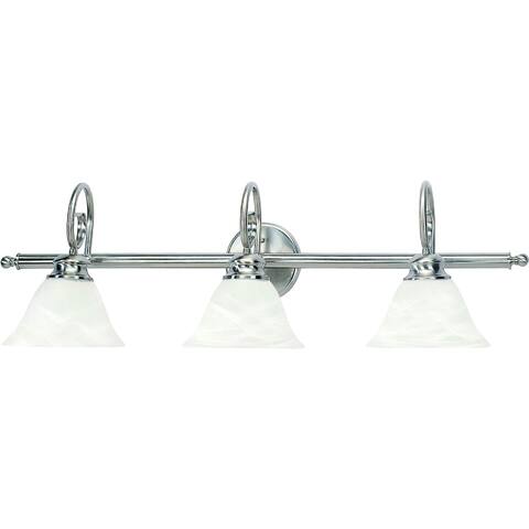 Volume Lighting Troy 3-Light Indoor Brushed Nickel Vanity