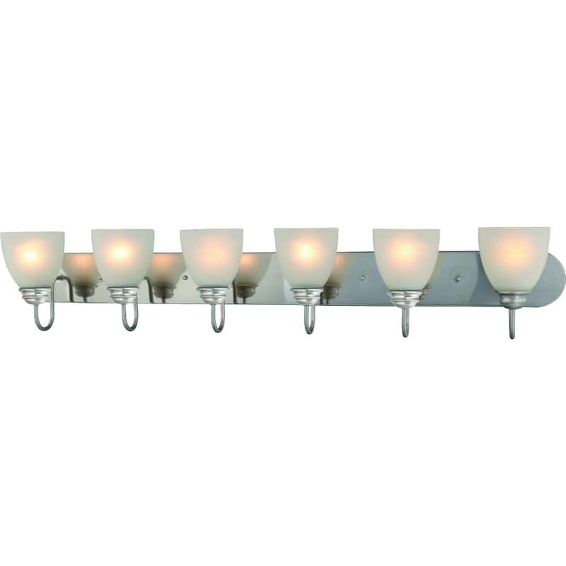 Volume Lighting Mari 6-Light Indoor Brushed Nickel Bath or Vanity