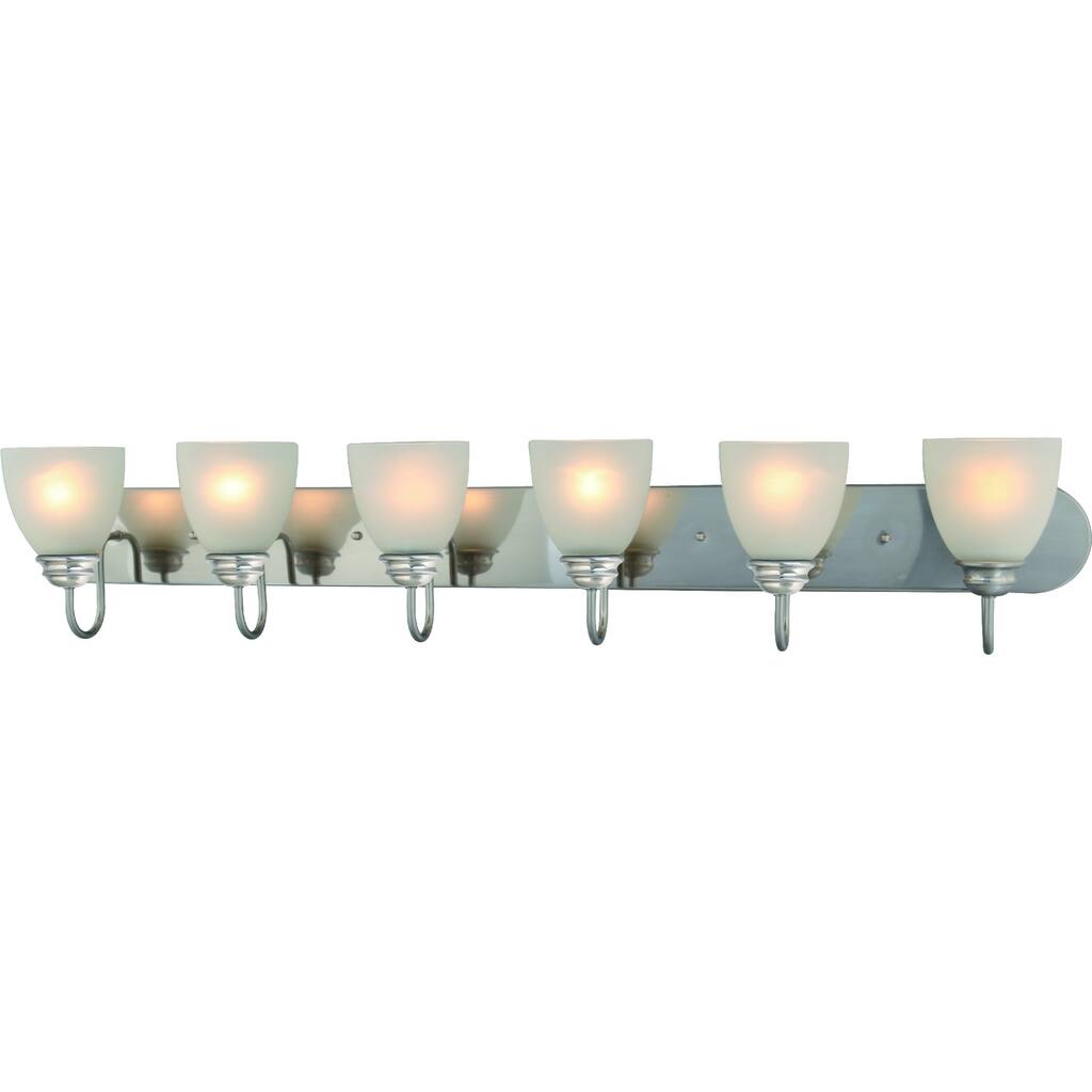 Volume Lighting Mari 6-Light Indoor Brushed Nickel Bath or Vanity