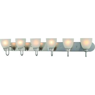 Volume Lighting Mari 6-Light Indoor Brushed Nickel Bath or Vanity