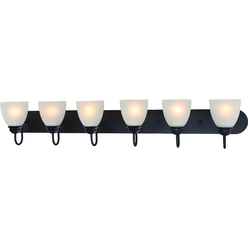 Volume Lighting Mari 6-Light Indoor Antique Bronze Bath or Vanity