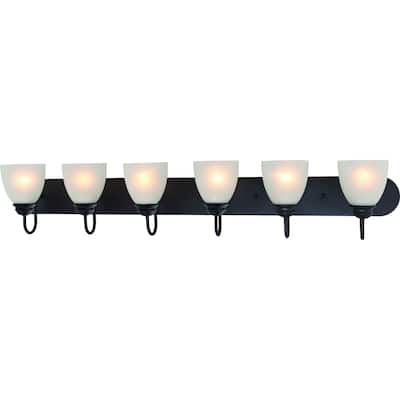 Volume Lighting Mari 6-Light Indoor Antique Bronze Bath or Vanity