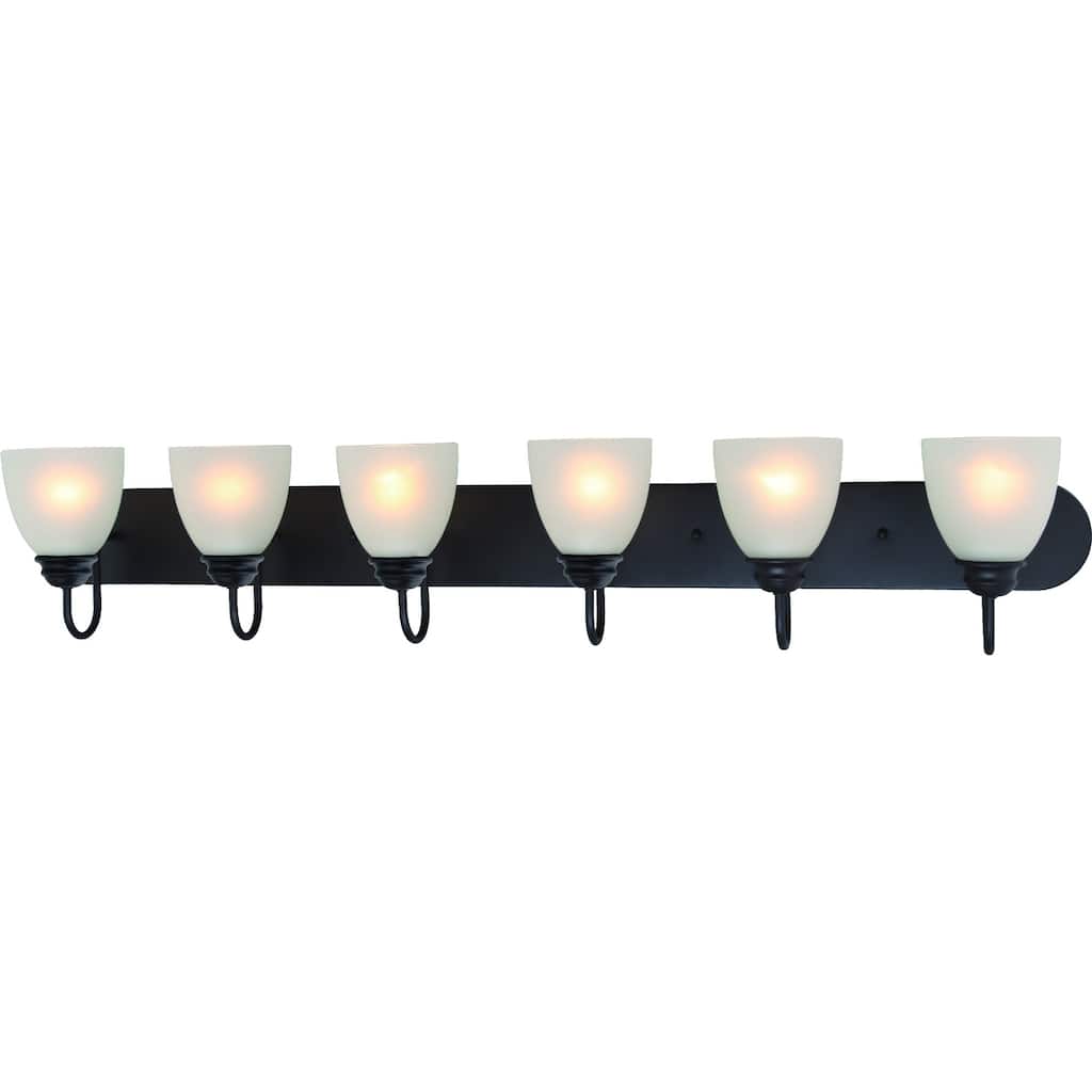 Volume Lighting Mari 6-Light Indoor Antique Bronze Bath or Vanity