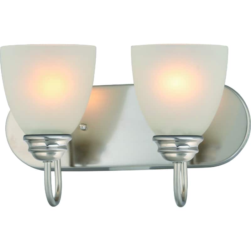 Volume Lighting Mari 2-Light Indoor Brushed Nickel Vanity