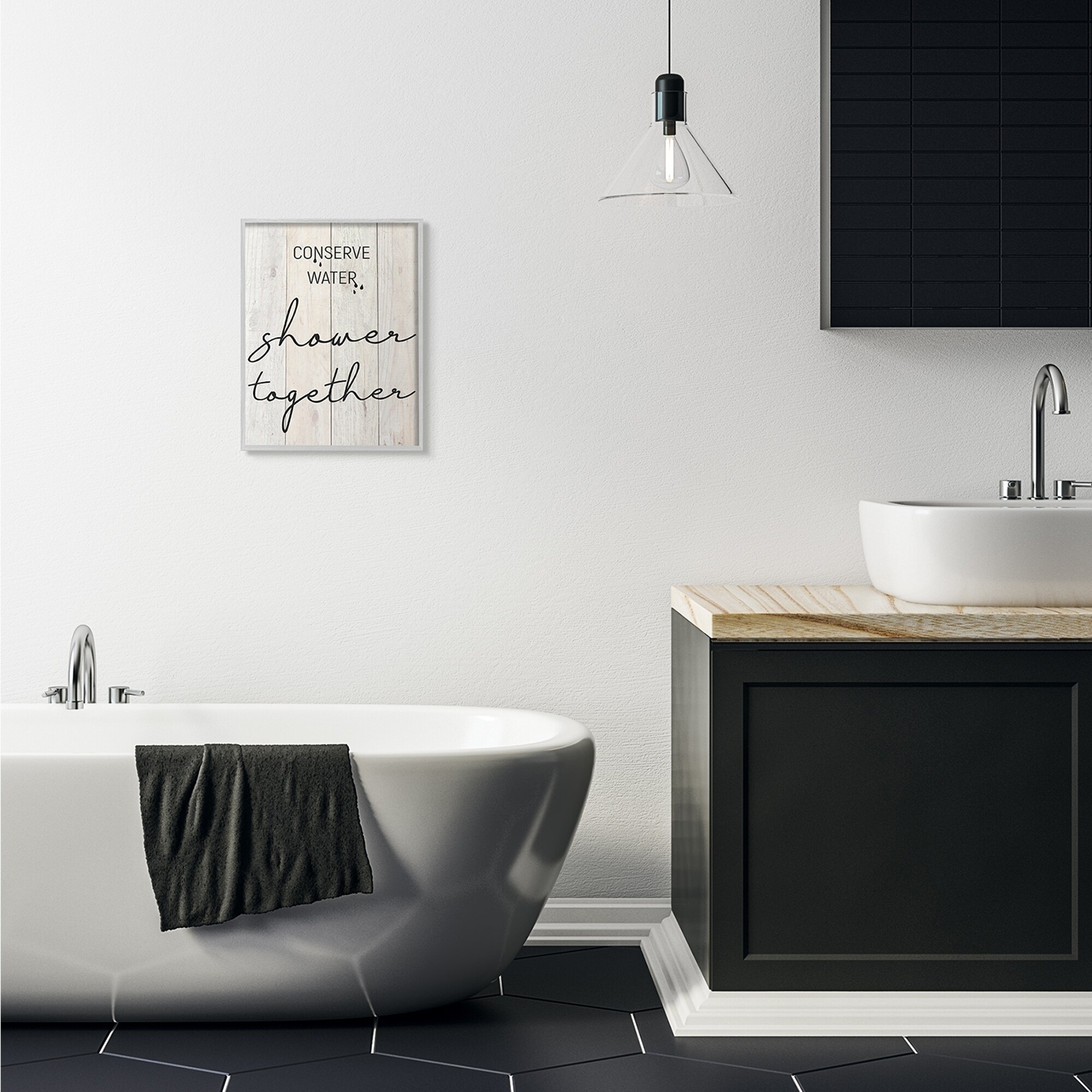 Shower Together Funny Wood Textured Bathroom Word Design Wood Textured Bathroom Word Design