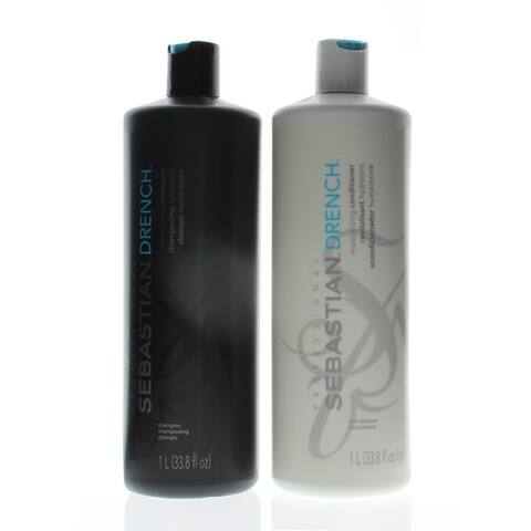 Sebastian Drench Intense Hydration Shampoo and Conditioner 1Lt/33.8oz DUO
