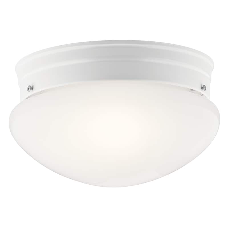 Kichler Lighting Ceiling Space 2-Light Flush Mount Light White