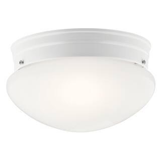 Kichler Lighting Ceiling Space 2-Light Flush Mount Light White
