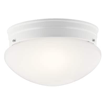 Kichler Lighting Ceiling Space 2-Light Flush Mount Light White