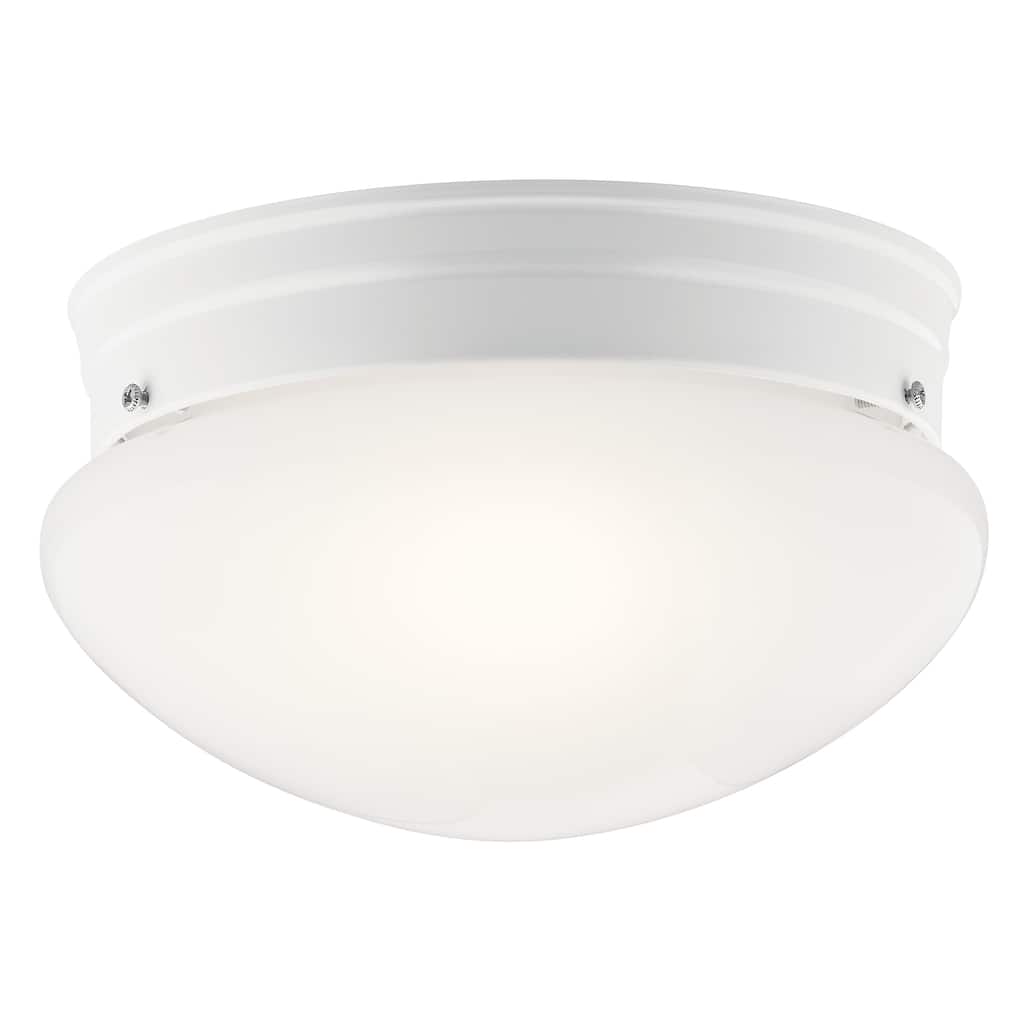 Kichler Lighting Ceiling Space 2-Light Flush Mount Light White