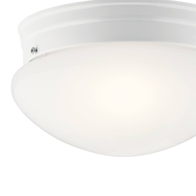 Kichler Lighting Ceiling Space 2-Light Flush Mount Light White