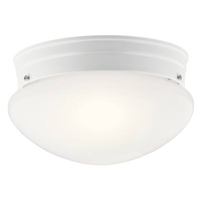 Kichler Lighting Ceiling Space 2-Light Flush Mount Light White
