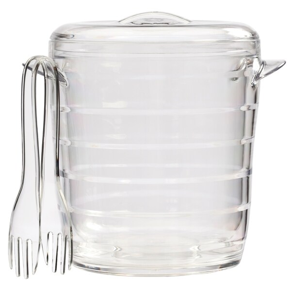 Bed bath and beyond store ice bucket with tongs