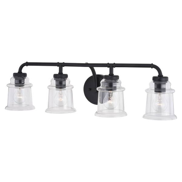 Shop Toledo Black Industrial Farmhouse Bathroom Vanity Fixture