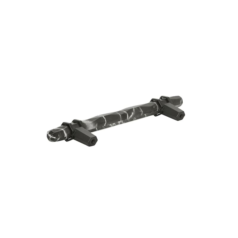 Carrione 5-1/16 in (128 mm) Center-to-Center Marble Black/Black Bronze Cabinet Pull