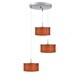 preview thumbnail 25 of 29, Woodbridge Lighting Drum 3-Light Cluster Pendant Brulee - Satin Nickel