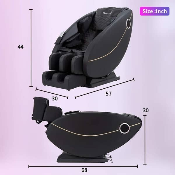 Zero Gravity Full Body Electric Shiatsu Massage Chair Recliner - Bed ...