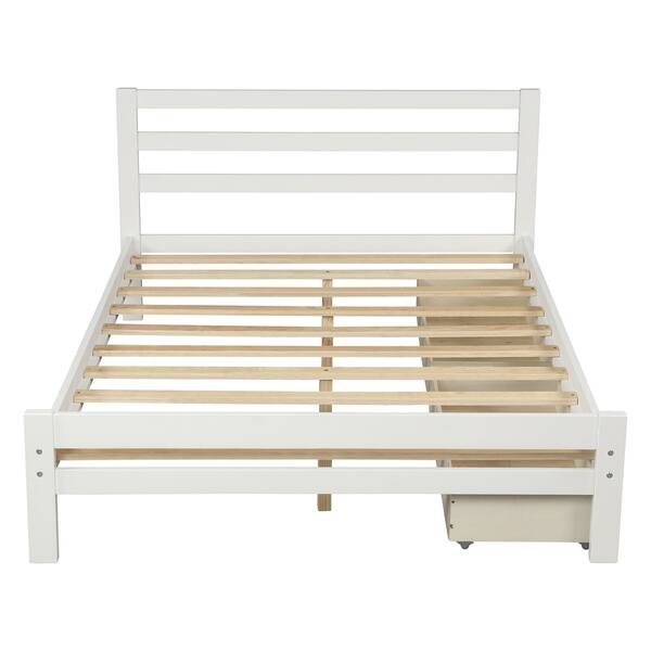 Merax Wood Twin Bed Frame With Storage Drawers And Headboard On Sale Overstock 30999068 merax wood twin bed frame with storage