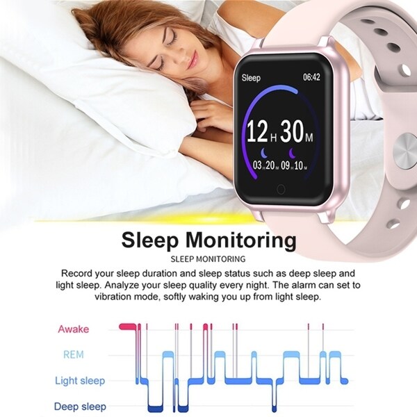 waterproof sport smart watch blood pressure heart rate monitor for ios android