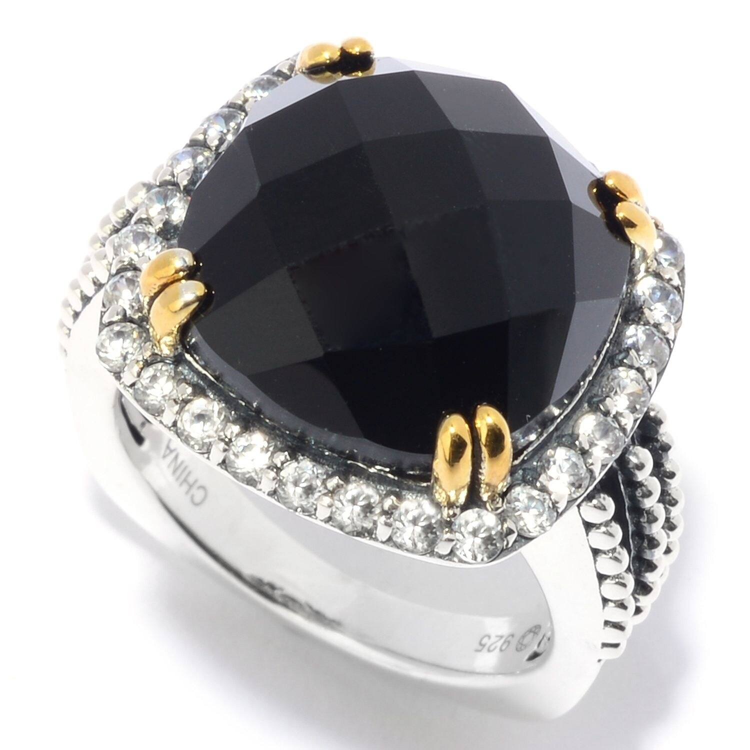 black agate ring