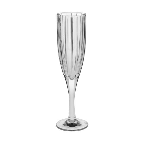 Majestic Gifts Inc. Crystal Toasting FlutesClear striped designset/6