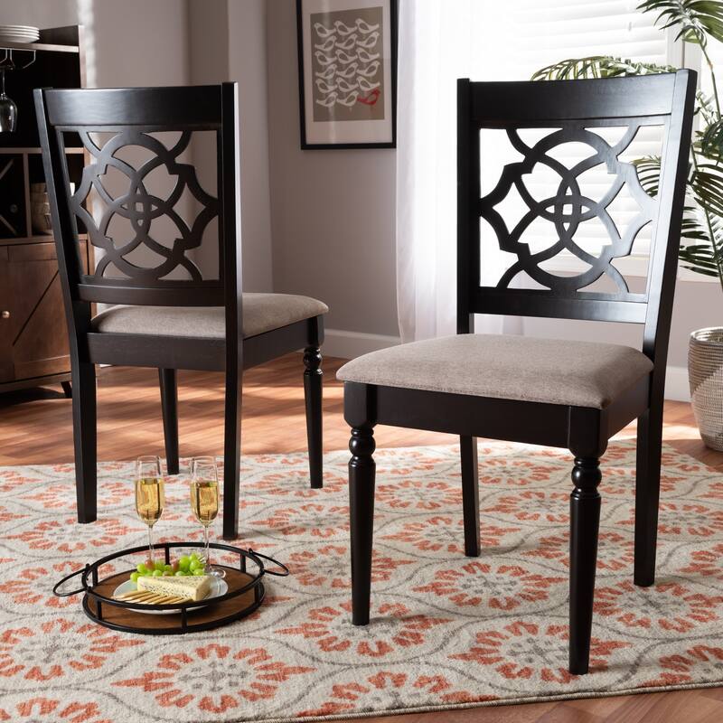 Copper Grove Venilale Cushioned Armless Dining Chairs (Set of 2)