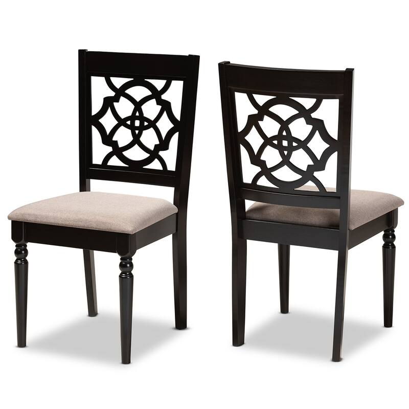 Copper Grove Venilale Cushioned Armless Dining Chairs (Set of 2) - Dining Height - Set of 2 - Beige Sand
