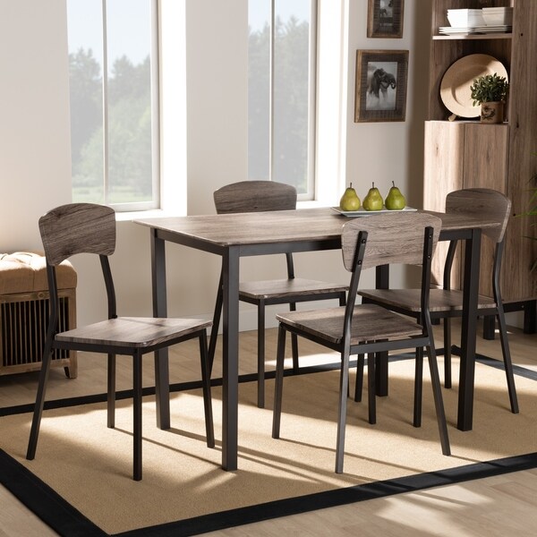 Shop Carbon Loft Assad Modern Industrial 5 piece Dining Set  Overstock 31002119