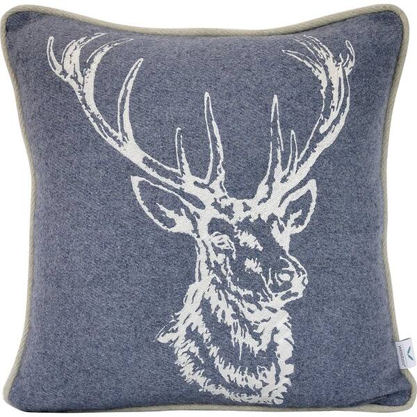 Shop Stag Blue Cream Decorative Pillow 18 X 18 2 Pack On Sale Overstock 31002350