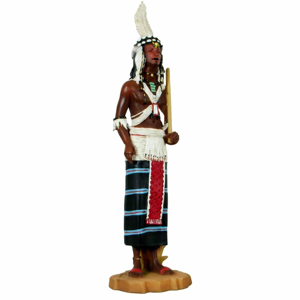 Handmade Alabaster Fulani Hunter Figurine - 7 inches