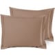 preview thumbnail 174 of 175, Nestl Soft Double Brushed Microfiber Pillow Shams - Set of 2 Standard 20" x 26" - Taupe Sand