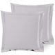 preview thumbnail 59 of 175, Nestl Soft Double Brushed Microfiber Pillow Shams - Set of 2 Euro 26" x 26" - Light Gray Lavender