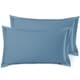 preview thumbnail 105 of 175, Nestl Soft Double Brushed Microfiber Pillow Shams - Set of 2 King 20" x 30" - Blue Heaven