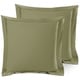 preview thumbnail 82 of 175, Nestl Soft Double Brushed Microfiber Pillow Shams - Set of 2 Euro 26" x 26" - Sage Olive Green