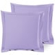 preview thumbnail 65 of 175, Nestl Soft Double Brushed Microfiber Pillow Shams - Set of 2 Euro 26" x 26" - Lavender