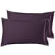 preview thumbnail 101 of 175, Nestl Soft Double Brushed Microfiber Pillow Shams - Set of 2 King 20" x 30" - Purple Eggplant