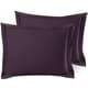 preview thumbnail 145 of 175, Nestl Soft Double Brushed Microfiber Pillow Shams - Set of 2 Standard 20" x 26" - Purple Eggplant