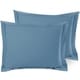 preview thumbnail 149 of 175, Nestl Soft Double Brushed Microfiber Pillow Shams - Set of 2 Standard 20" x 26" - Blue Heaven