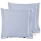 preview thumbnail 64 of 175, Nestl Soft Double Brushed Microfiber Pillow Shams - Set of 2 Euro 26" x 26" - Ice Blue