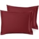preview thumbnail 137 of 175, Nestl Soft Double Brushed Microfiber Pillow Shams - Set of 2 Standard 20" x 26" - Burgundy Red