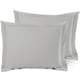 preview thumbnail 172 of 175, Nestl Soft Double Brushed Microfiber Pillow Shams - Set of 2 Standard 20" x 26" - Silver Gray