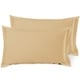 preview thumbnail 98 of 175, Nestl Soft Double Brushed Microfiber Pillow Shams - Set of 2 King 20" x 30" - Camel Gold