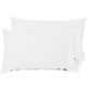 preview thumbnail 132 of 175, Nestl Soft Double Brushed Microfiber Pillow Shams - Set of 2 King 20" x 30" - White
