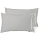 preview thumbnail 128 of 175, Nestl Soft Double Brushed Microfiber Pillow Shams - Set of 2 King 20" x 30" - Silver Gray