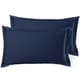 preview thumbnail 119 of 175, Nestl Soft Double Brushed Microfiber Pillow Shams - Set of 2 King 20" x 30" - Navy
