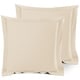 preview thumbnail 56 of 175, Nestl Soft Double Brushed Microfiber Pillow Shams - Set of 2 Euro 26" x 26" - Beige Cream