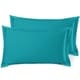 preview thumbnail 129 of 175, Nestl Soft Double Brushed Microfiber Pillow Shams - Set of 2 King 20" x 30" - Teal