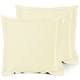 preview thumbnail 87 of 175, Nestl Soft Double Brushed Microfiber Pillow Shams - Set of 2 Euro 26" x 26" - Vanilla Yellow