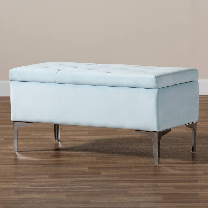 Porch & Den De Luna Tufted Upholstered Storage Ottoman